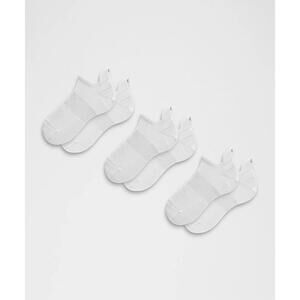 Unisex Power Stride Tab Socks (3 Pack) - White